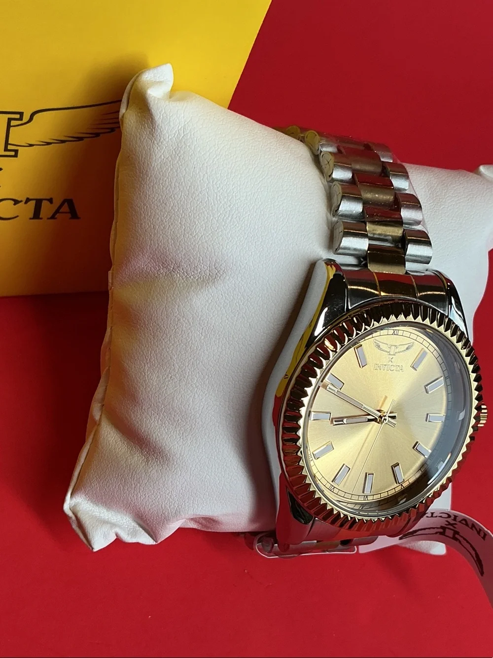 Invicta Two-Tone Gold and Silver Bracelet Watch